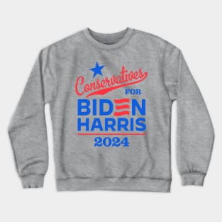 Conservatives For Biden 2024 Crewneck Sweatshirt